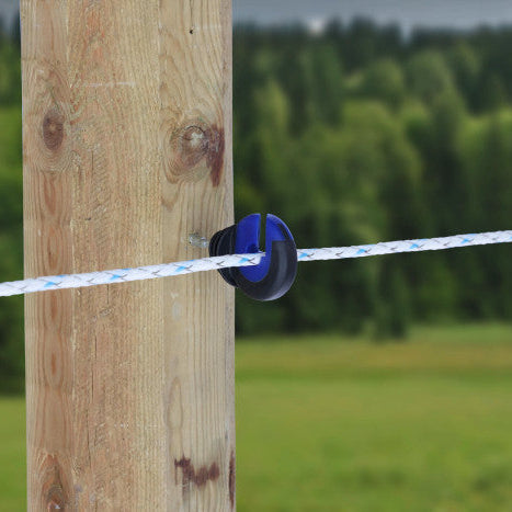 AKO rõngasisolaator puitpostile 25 tk - must/sinine