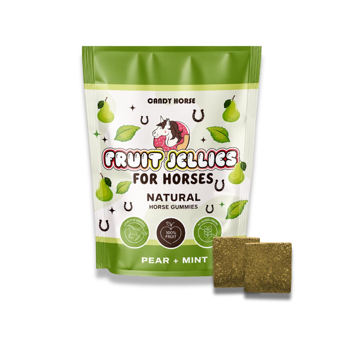 Candy Horse Horse jellies - pear + mint - täiendsööt hobustele