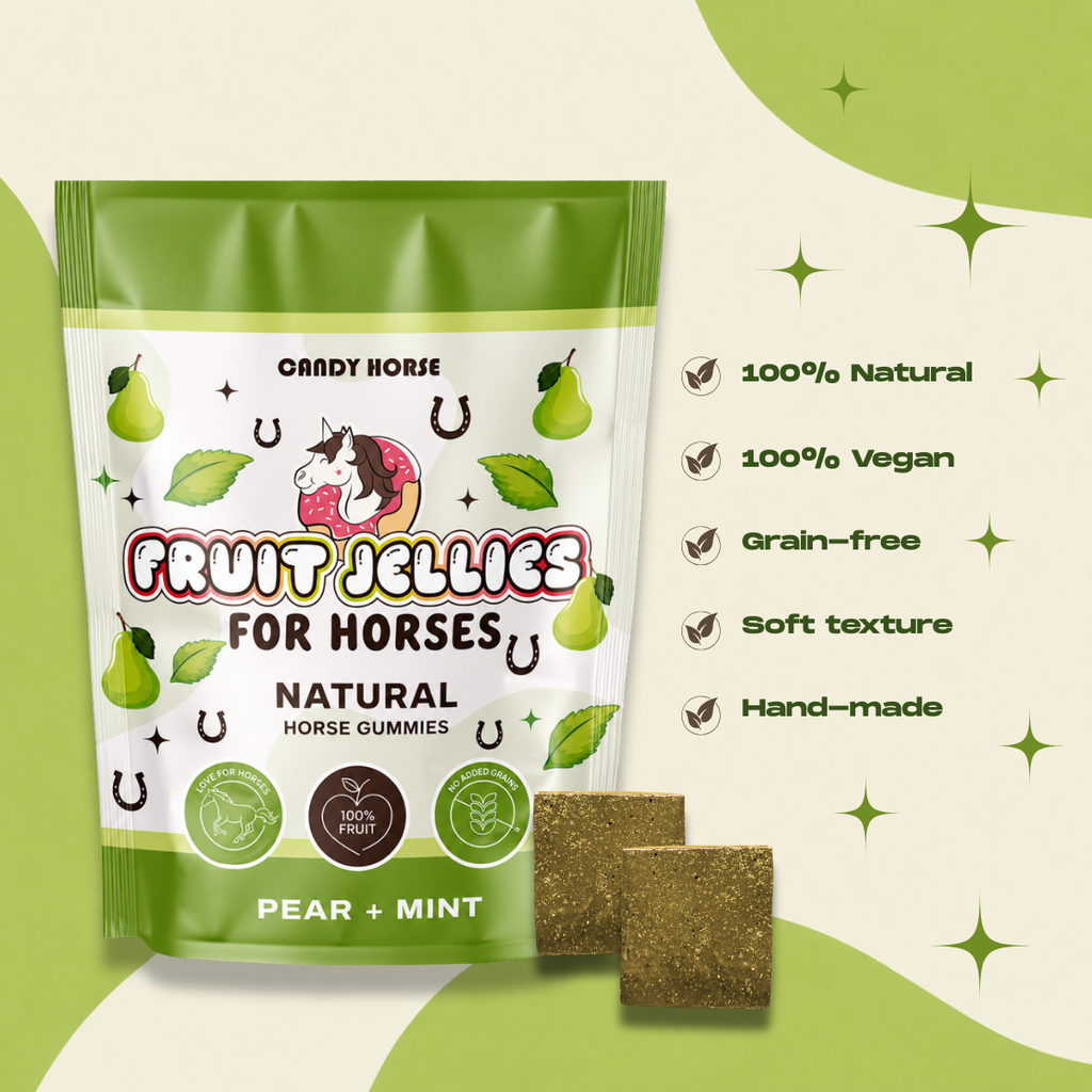 Candy Horse Horse jellies - pear + mint - täiendsööt hobustele