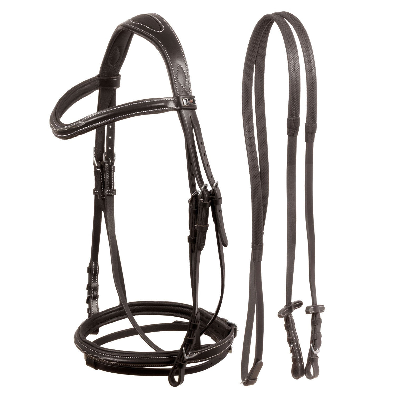 Supreme anatoomilised tikandiga valjad ratsmetega