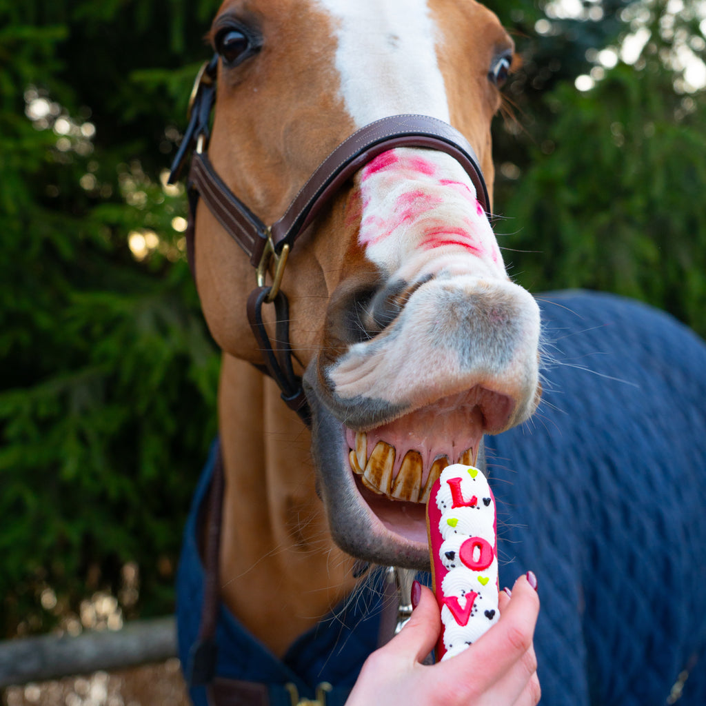 Candy Horse ekleer küpsis glasuuriga - täiendsööt hobusele