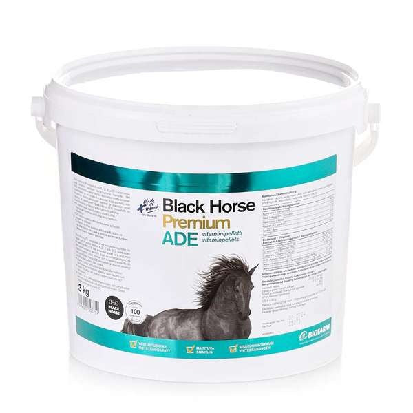 Black Horse Premium ADE - vitamiinid pelletina - täiendsööt hobusele