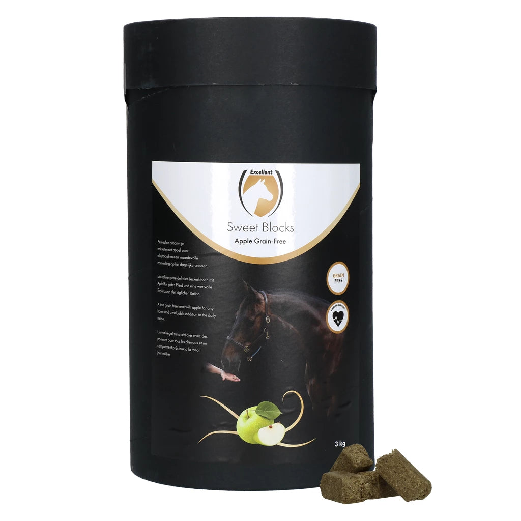 Excellent Horse Sweet Blocks Apple maiused - hobuste täiendsööt - TERAVILJAVABA