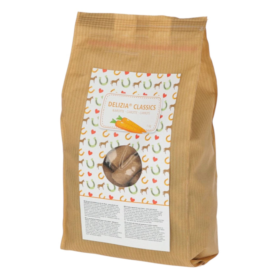 Delizia® maiused Porgand - täiendsööt hobustele