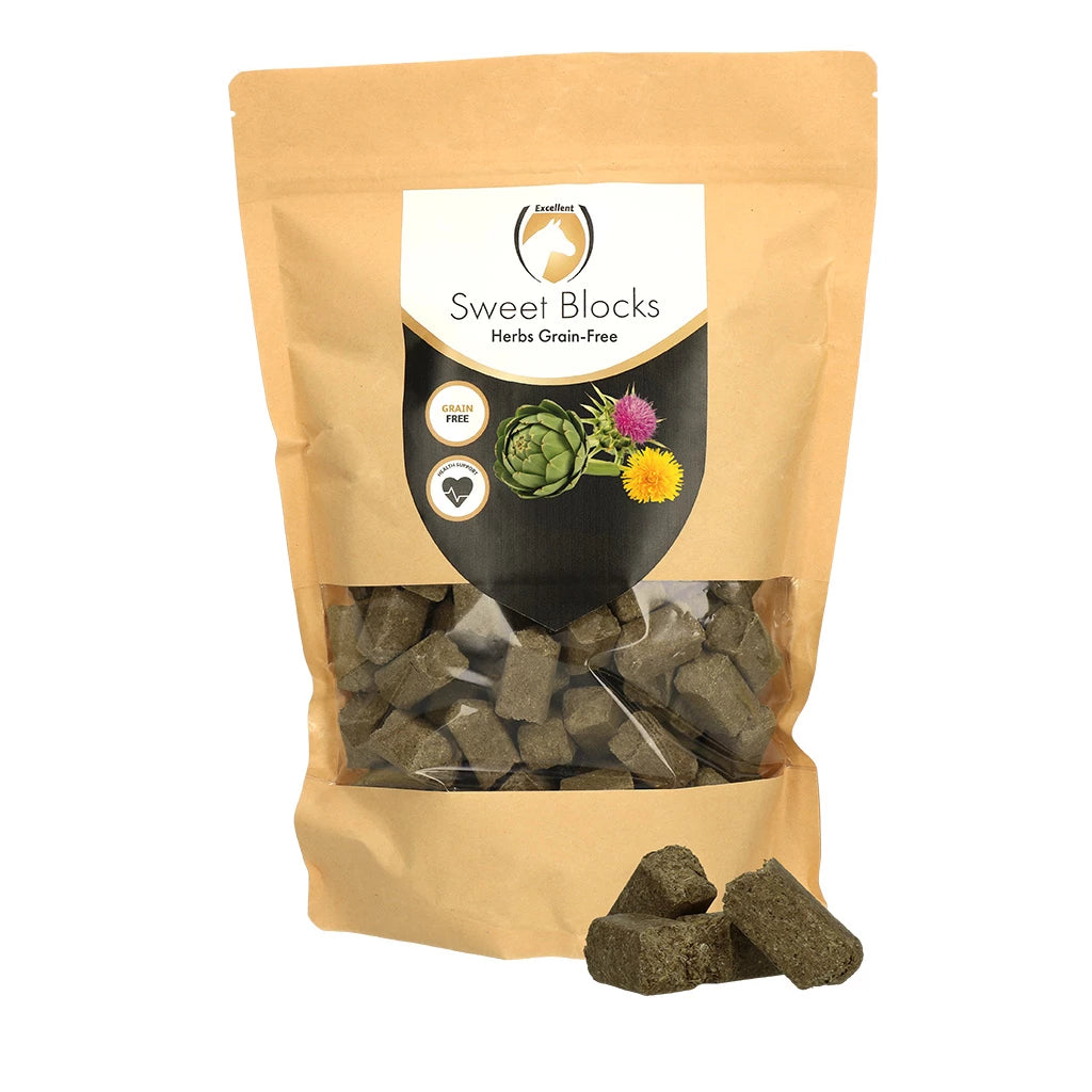 Excellent Horse Sweet Blocks hobuse maiused ürtidega - teraviljavaba - täiendsööt